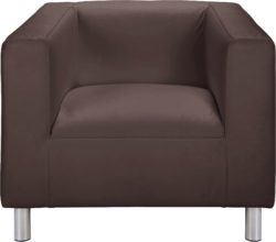 ColourMatch - Moda - Leather Effect Chair - Chocolate